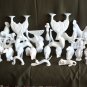 Old Vintage Naaman Israel White Cast Porcelain Large Rooster Statue Figurine 8"