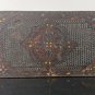 Antique c. 19th Rectangle Wooden Jewelry Trinket Box Hand Painted and Engraved