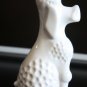 Old Vintage Naaman Israel White Cast Porcelain Poodle Dog Figurine 5"