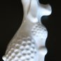 Old Vintage Naaman Israel White Cast Porcelain Poodle Dog Figurine 5"