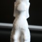Old Vintage Naaman Israel White Cast Porcelain Poodle Dog Figurine 5"