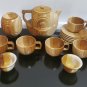 Vintage Stoneware Romanian Coffee Tea Set 70's