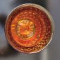 Vintage Amber Indiana Glass Goblet Mt. Vernon Iced Tea Candy Box Jar Lidded