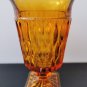 Vintage Amber Indiana Glass Goblet Mt. Vernon Iced Tea Glass Candy Box Jar