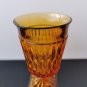 Vintage Amber Indiana Glass Goblet Mt. Vernon Iced Tea Glass Candy Box Jar