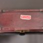 Old Chinese Rosewood Handmade Jewelry Box Handcrafted Carved Jade Red Silk Linin