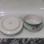 Baranivka Porcelain Factory Hand Painted Butter Cheese Dish Covered 1945-48 Rare