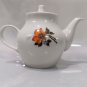 Vintage Imperial Porcelain Dulevo Tea Pot Flowers Soviet USSR 1995