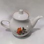Vintage Imperial Porcelain Dulevo Tea Pot Flowers Soviet USSR 1995