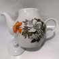 Vintage Imperial Porcelain Dulevo Tea Pot Flowers Soviet USSR 1995