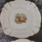 Vintage 60's Kadar Israel Porcelain Plate with Fruits Set of 6 Rare