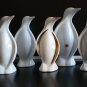 Old Vintage Naaman Israel White Porcelain Penguin Figurine Judaica 5" Excellent