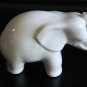 Old Vintage Naaman Israel White Cast Porcelain Large Elephant Statue Figurine 6"