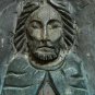 Antique Hand Carved Wood Wall Relief Plaque Panel of Catholic Saint Icon Rare