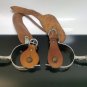 Old Rodeo Hand Engraved Riding Cowboy Spurs Marco Leather Golan Heights Israel