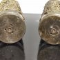Openwork Trench Art Pair Shell Cases Vases Candleholders Collectible Militaria