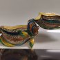 Keren Kopal Golden Fish Decorated Austrian Crystals Enamel Trinket Jevlery Box