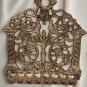 Old Antique North African Moroccan Brass Bronze Hanukkah Lamp Menora Rare