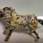 Keren Kopal Golden Horse Decorated with Butterflies Enamel Trinket Jevlery Box