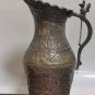 Antique 19th Century Persian Tinned Copper Ewer Hakhamaneshi Design Awesome Rare