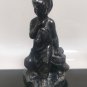 USSR Soviet Russian Cast Iron Girl with Geese Casted Painted in Sverdlovsk 60's