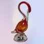 Vintage Large Murano Glass Hand Blown Bird Swan Duck Colorful Excellent