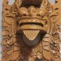 Vintage Balinese Barong Hand Carved Wooden Dragon Face Mask Wall Decor