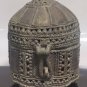 1800's Rare Antique Brass Handcrafted Intricate Dokra Art Pan Dan Betel Nut Box
