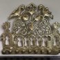 Antique North African Moroccan Brass Bronze c.18th Hanukkah Oil Lamp Menora