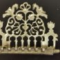 Antique North African Moroccan Brass Bronze c.18th Hanukkah Oil Lamp Menora