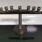 Vintage Judaica Metal Hand Made Folding Chanukah Menorah Israel Rare