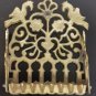 Small North African Moroccan Brass Bronze c.18th Hanukkah Oil Lamp Menora