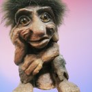 Large Vintage Nyform Norwegian Troll Doll  Original Tag 17cm tall Hand Folk Art
