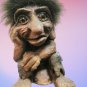 Large Vintage Nyform Norwegian Troll Doll  Original Tag 17cm tall Hand Folk Art