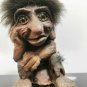 Large Vintage Nyform Norwegian Troll Doll  Original Tag 17cm tall Hand Folk Art