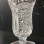 Awesome Soviet USSR Deep Cut Vintage Crystal Glass Footed Vase