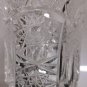 Awesome Soviet USSR Deep Cut Vintage Crystal Glass Footed Vase