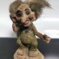 Old Vintage Norwegian Nyform Troll Doll Original 10cm tall Handmade Folk Artttt