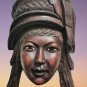 Awesome Large and Heavy Hand Carved Rosewood Chinese Woman Face Mask Wall Decor