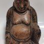 Antique Hand Carved Boxwood Sitting Buddha Statue Figurine Collectible