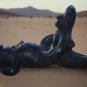 Antique Black Ceramic Erotic Figurine from Peru or Mexico
