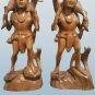 Vintage Large Sculpture Statue Igorot Tribe Wood Carved Warrior Hunter 43cm
