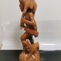 Vintage Large Sculpture Statue Igorot Tribe Wood Carved Warrior Hunter 43cm