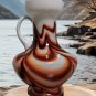 Carlo Moretti 60's Opalina Fiorentina Murano Milk Glass Vase Pitcher Jug Italy