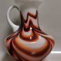Carlo Moretti 60's Opalina Fiorentina Murano Milk Glass Vase Pitcher Jug Italy