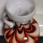 Carlo Moretti 60's Opalina Fiorentina Murano Milk Glass Vase Pitcher Jug Italy