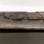 Antique Catholic Saint Religious Wood Carved Panel Wall Plaque Holy Man Icon