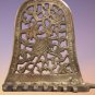 Antique North African Moroccan Brass Bronze Hanukkah Oil Lamp Menora Crane Bird