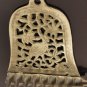 Antique North African Moroccan Brass Bronze Hanukkah Oil Lamp Menora Crane Bird