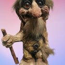 Large Vintage Nyform Norwegian Troll Doll #111 Original Tag 8" tall Folk Art